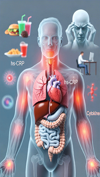 inflammation de bas grade et stress

