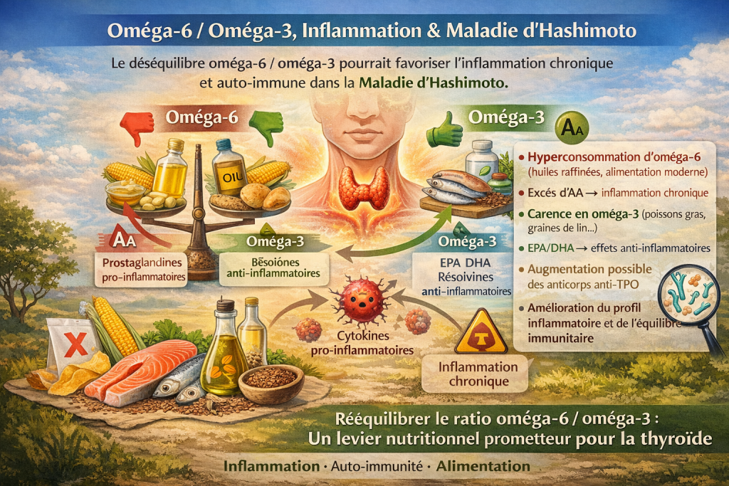 Déséquilibre oméga-6/oméga-3 et thyroïde