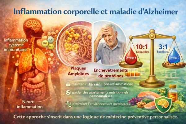 Inflammation-corporelle-et-Alzheimer- enchevêtrements de protéines