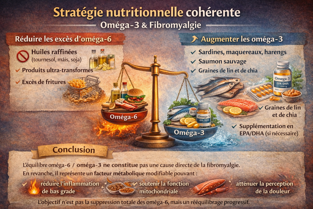 Stratégie nutritionnelle cohérente
omega6 omega 3
