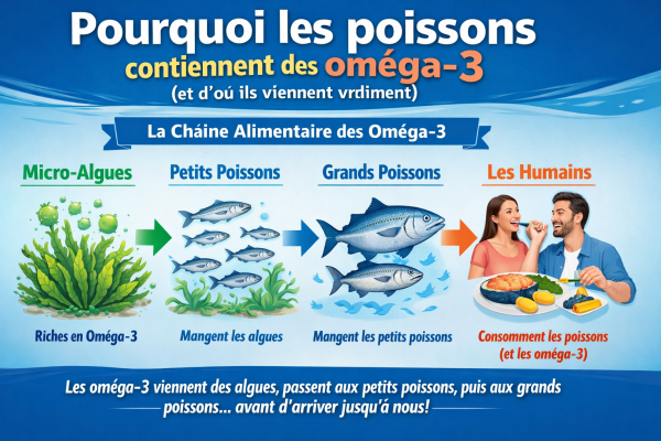 Chaîne alimentaire des oméga-3 expliquée