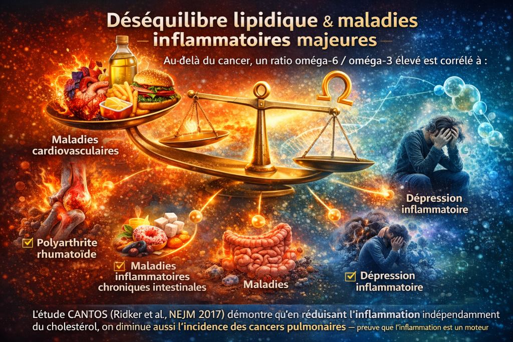 Déséquilibre omega-6 / omega-3 et inflammations
