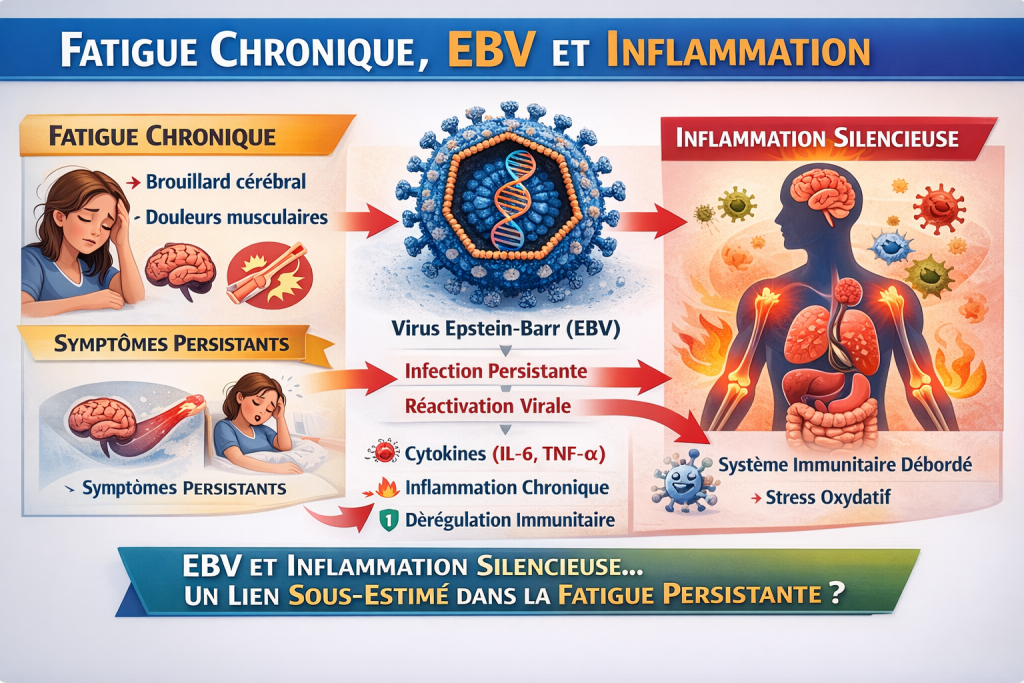 EBV fatigue chronique inflammation bas grade
