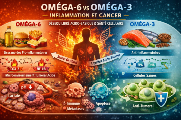 Oméga-6 vs Oméga-3 : Inflammation et cancer