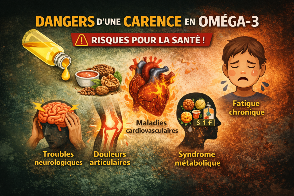 carence omega 3 ratio omega 6