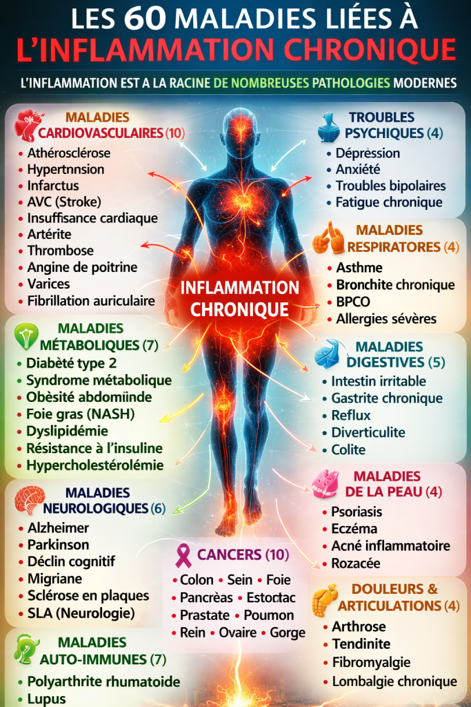 inflammation corporelle équilibre omega 6 omega 3 maladies associées